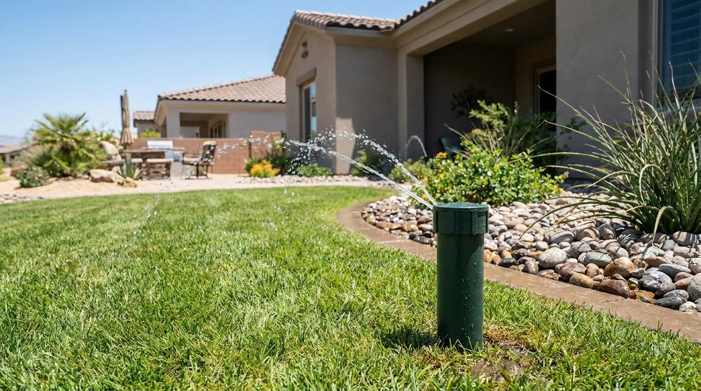 Buried dry well basin being installed in a Chandler backyard
